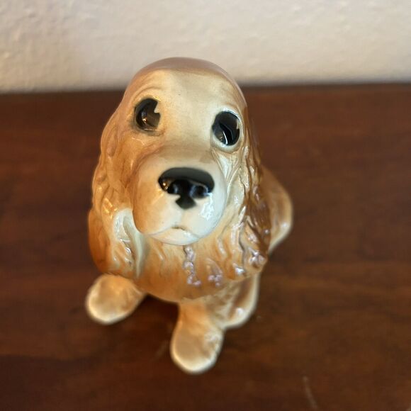 VTG USA Royal Copley Porcelain 1950's Mid-century Cocker Spaniel Figurine Dog - Picture 6 of 7